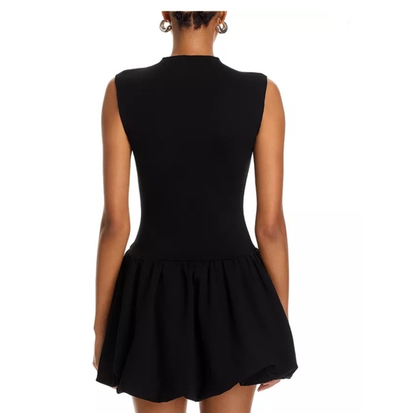 AQUA Bubble Sleeveless Mini Dress in Black – NWT - Picture 6 of 7